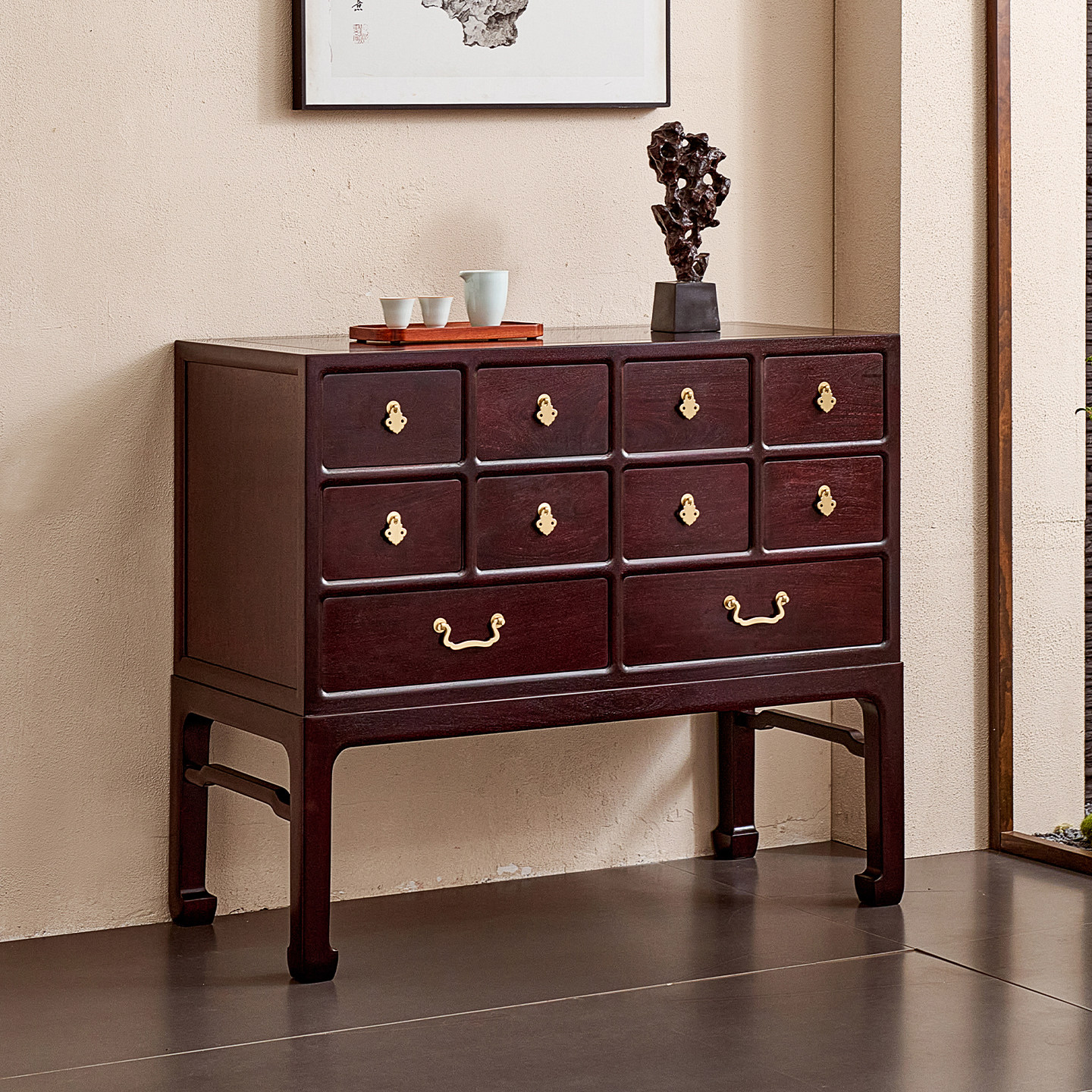 赞比亚血檀十斗柜中式玄关柜非洲小叶紫檀储物柜实木红木药柜多抽,住宅家具,斗柜,淘宝优惠券,粉丝福利购,淘宝优惠卷
