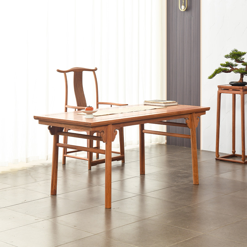 宋韵画案新中式全实木榫卯结构