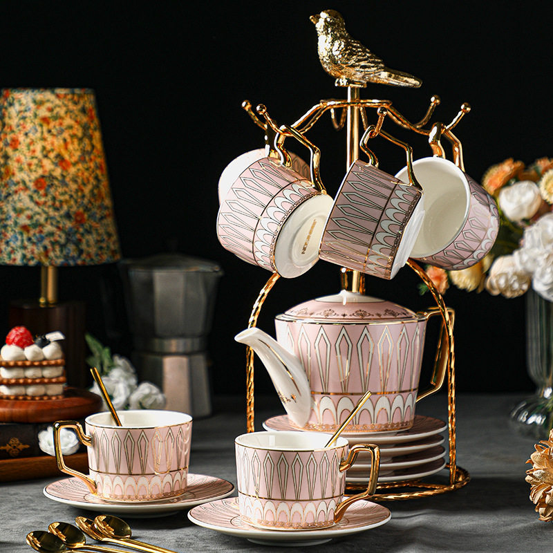 女士个人专用咖啡杯子杯碟套装高档精致下午茶茶具高级感轻奢茶杯
