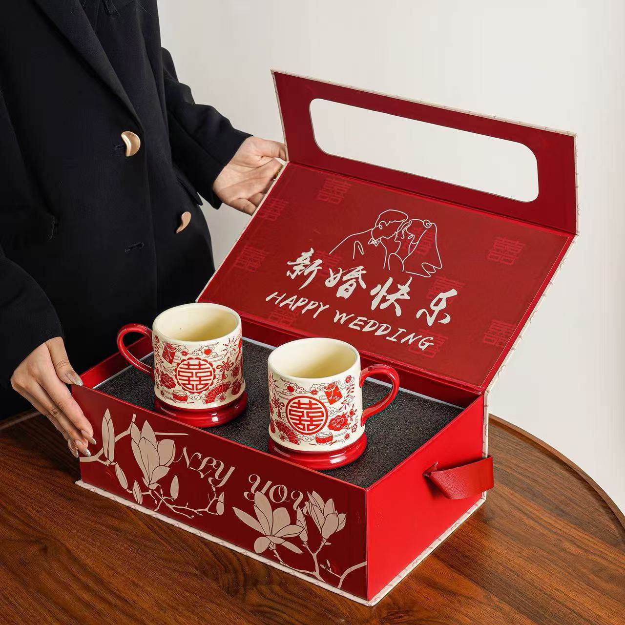 结婚礼物马克杯一对杯子礼盒高档送女生新婚伴手礼品乔迁新居水杯,餐饮具,杯子套装/情侣对杯,淘宝优惠券,粉丝福利购,淘宝优惠卷