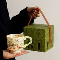 Retro rabbit mugs with high appearance standards, tall cups, office coffee cups and water cups as gifts for teachers on Teachers' Day thumbnail 4