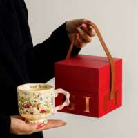 Retro rabbit mugs with high appearance standards, tall cups, office coffee cups and water cups as gifts for teachers on Teachers' Day thumbnail 5