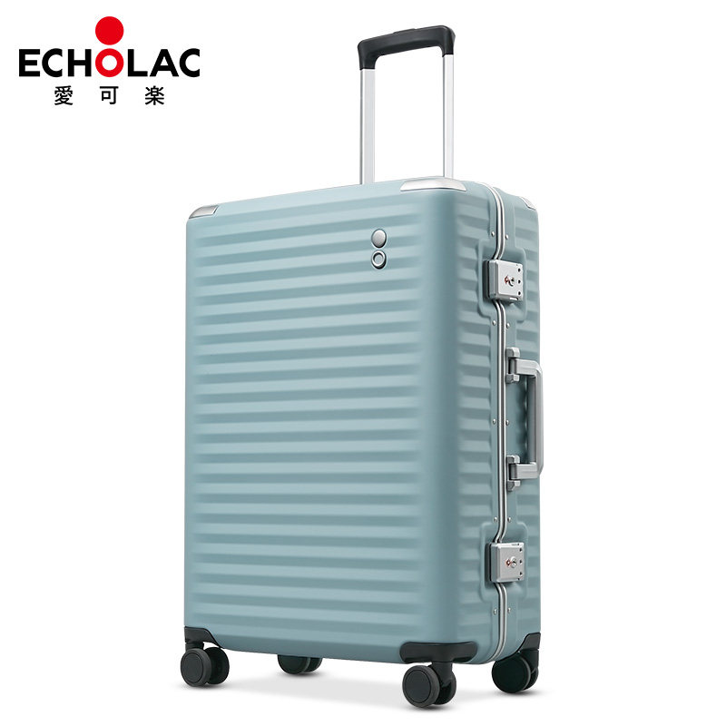 Echolac爱可乐铝框拉杆箱万向轮行李箱女男铝镁包角INS潮旅行箱子