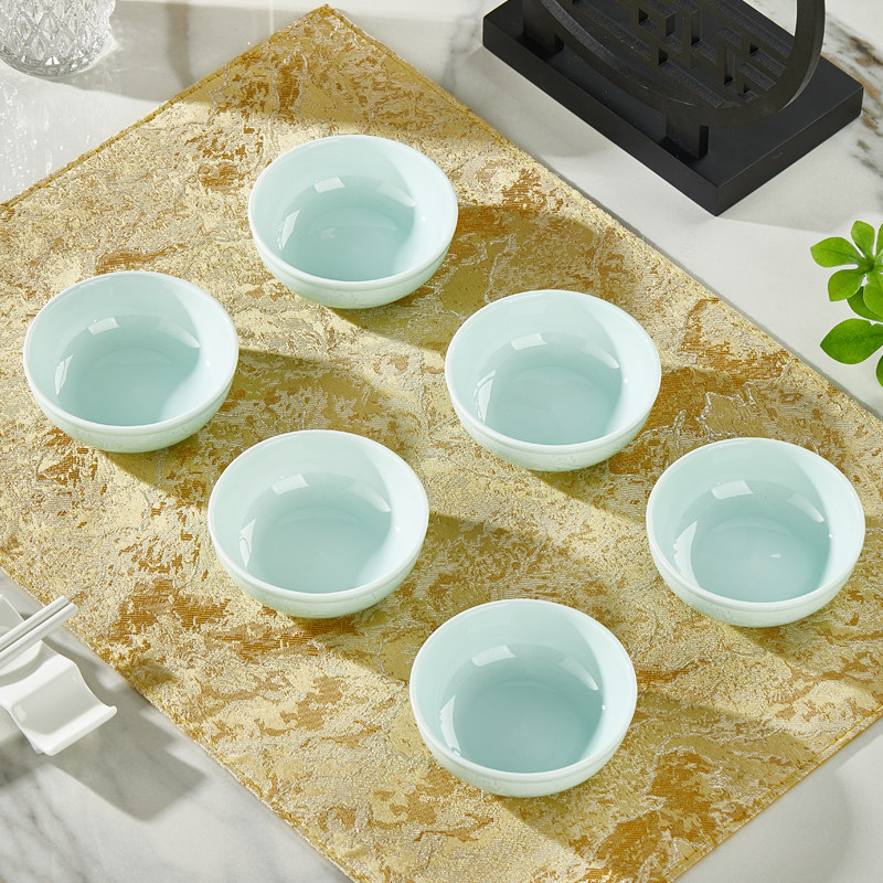 味碟家用饺子蘸料碟骨瓷高级青瓷圆形小盘子酒店餐厅小凉菜碟餐具,餐饮具,碟,淘宝优惠券,粉丝福利购,淘宝优惠卷