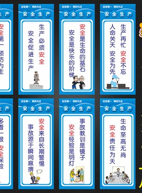 车间安全生产管理企业文化标语牌