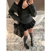 Bbabes 舒适假期 甜美风辣妹含打底防走光减龄a字百褶半身裙女