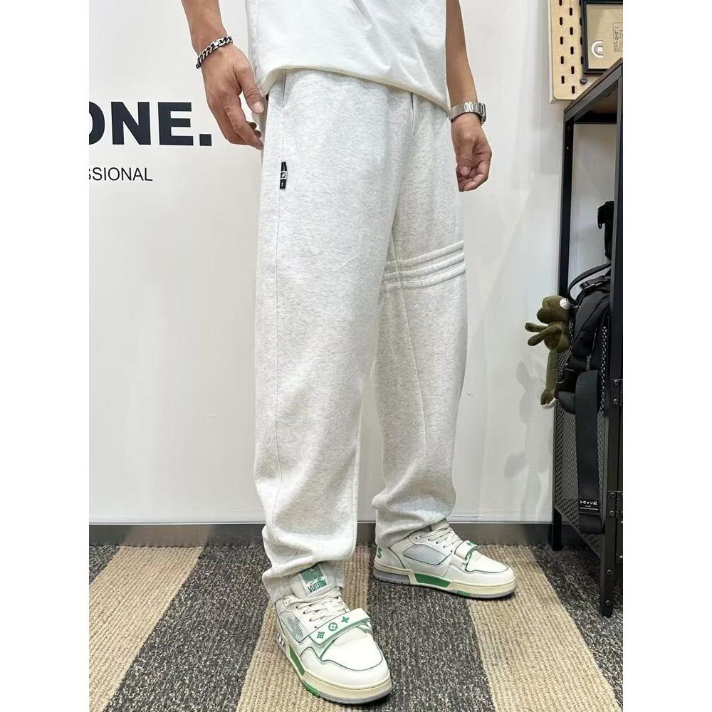 春秋季直筒卫裤男款百搭潮牌运动裤2025新款流行宽松重磅休闲裤子