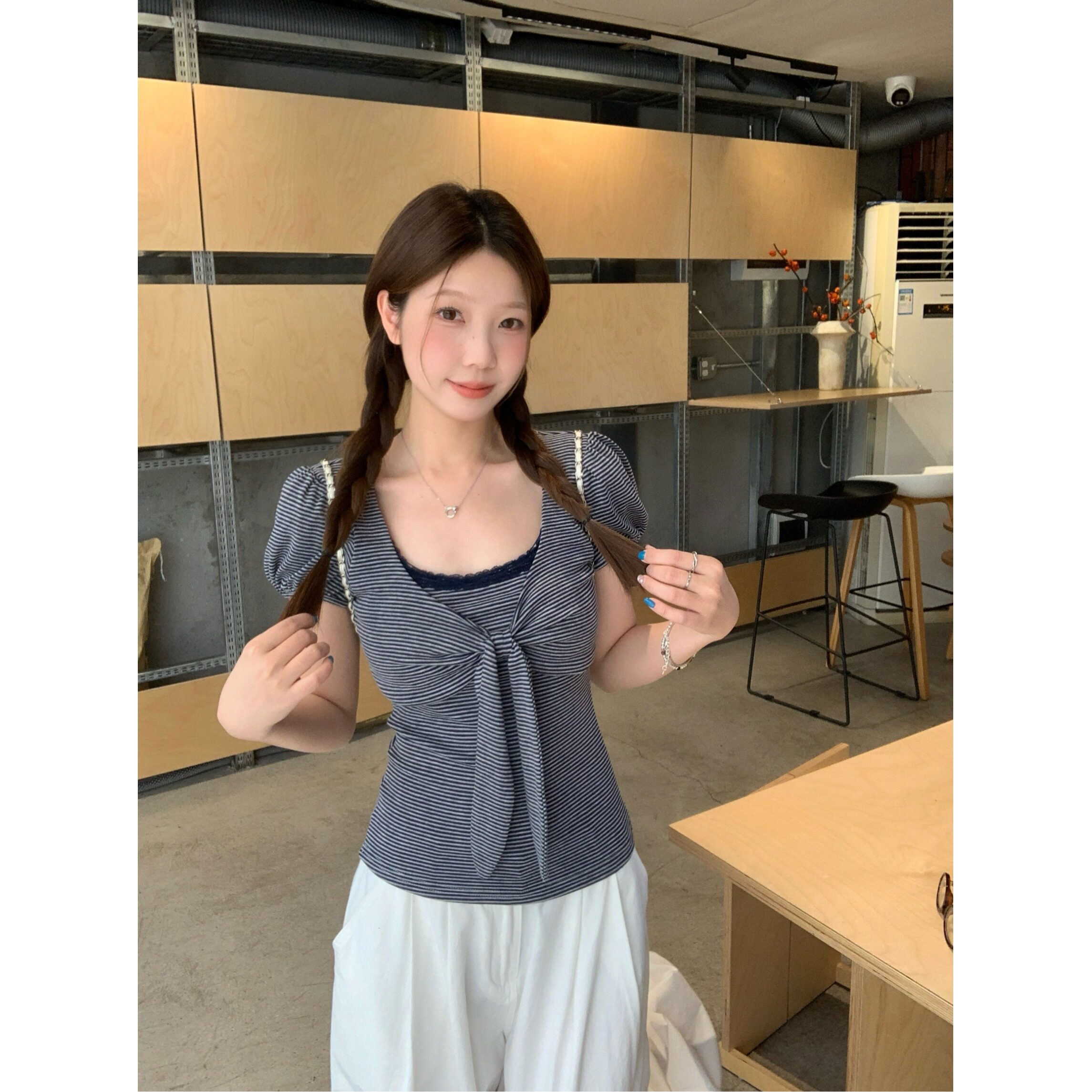 月朵依大码女装夏季短袖T恤上衣图片