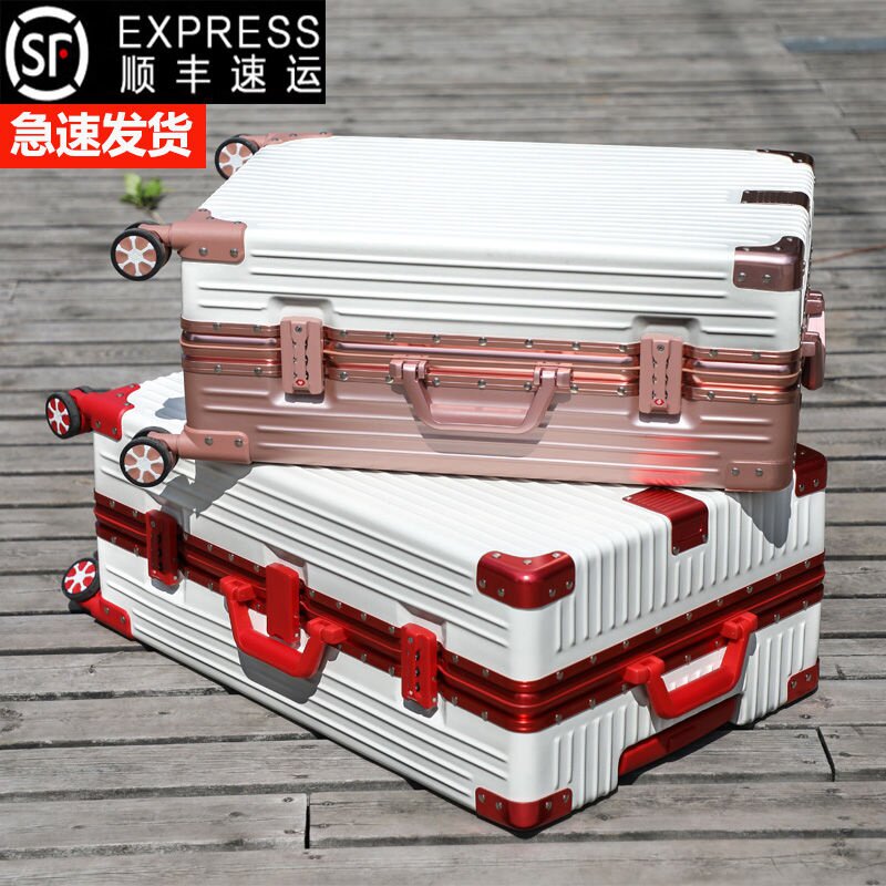 铝框拉杆箱万向轮32寸旅行箱男28女行李箱30大容量密码箱超大34寸|msdalam kategori Beg kulit/wanita/beg lelaki, beg pakaian - dari Buy2taobao.com untuk memberikan perkhidmatan ejen Taobao profesional membeli