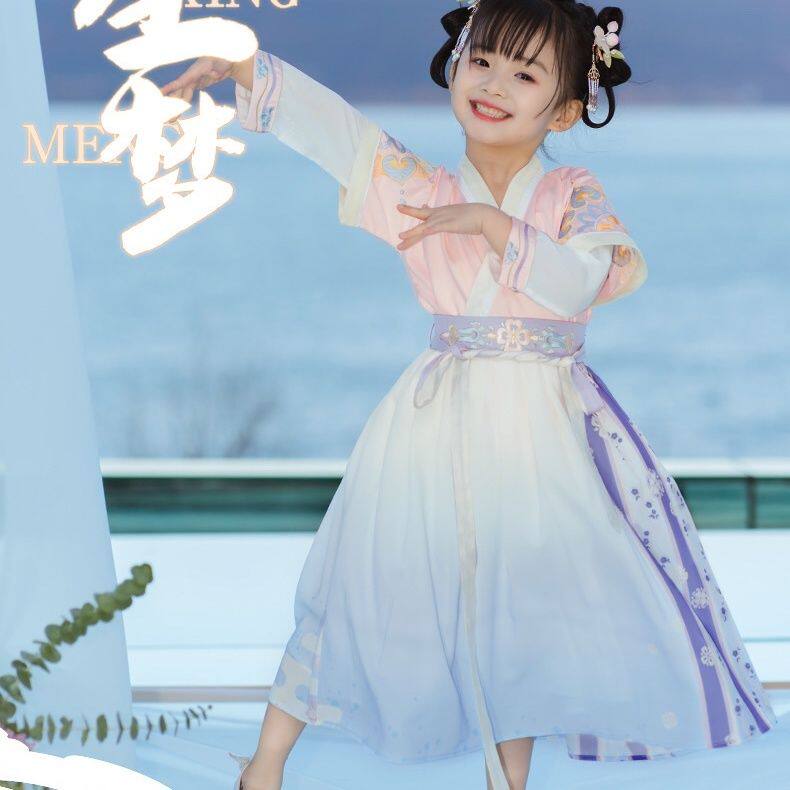 西子问汉服女童唐装儿童中国风古汉服
