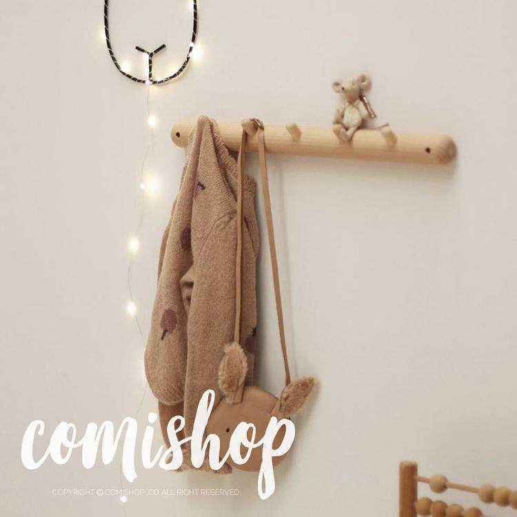 北欧同步发售儿童房榉木挂衣架