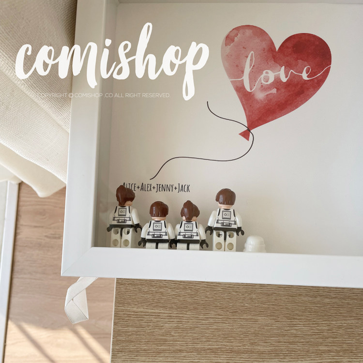 北欧同步定制款家庭爱心立体装饰