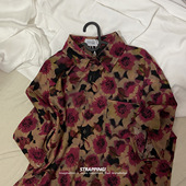 花衬衫 STRAPPING老式 古典印象花卉短袖 男女夏威夷泰国复古日系