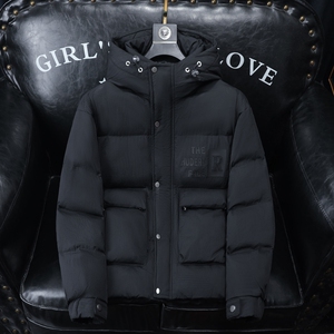 连帽羽绒服男士百搭2024冬季新款白鸭绒潮流保暖外套Y100P280