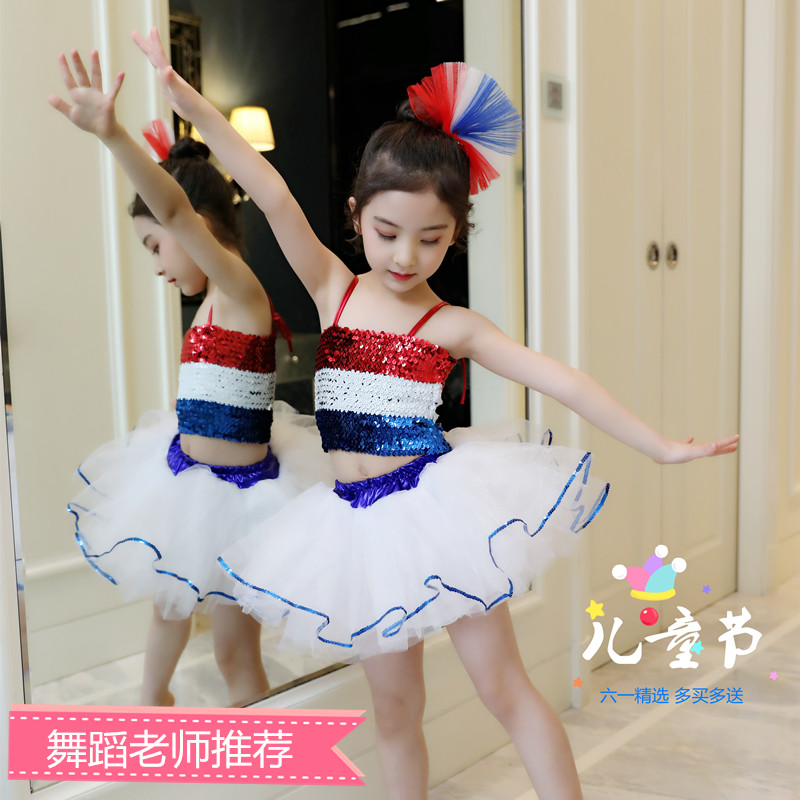六一儿童演出服蓬蓬裙女童幼儿园儿童演出服