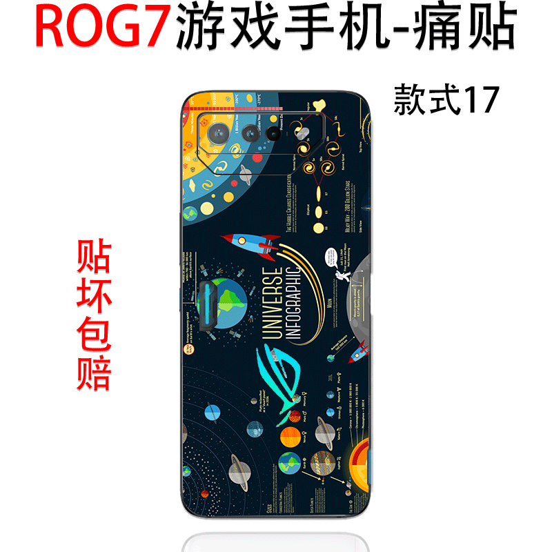池振卡通动漫手机保护膜来图定制