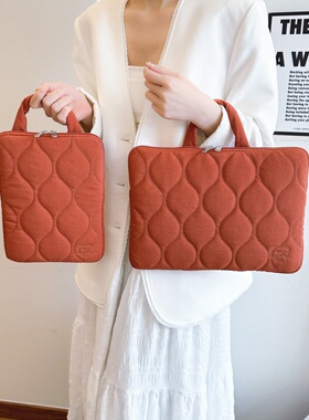 简约纯色手提便携包11寸iPadpro内胆收纳包14寸笔记本保护套电脑