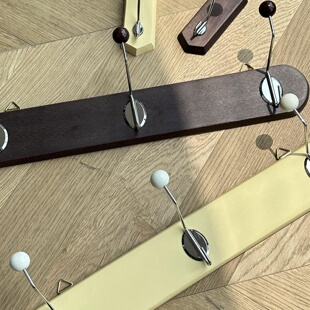 ins中古榉木挂钩服装店试衣间入户玄关墙面挂衣钩更衣室挂衣架