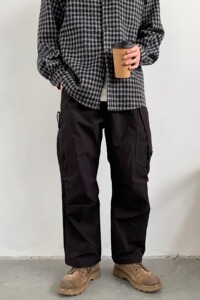 潮牌机能工装休闲裤2024春季户外大口袋直筒长裤k91 p45图片