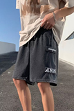 2023夏季文艺牛仔短裤简约五分裤男直筒日系潮流短裤dk540p35，男装牛仔裤，星座204-6