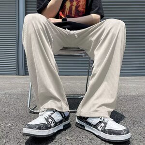 2024夏季韩版冰丝休闲裤男薄款速干潮牌垂感男直筒长裤k315 p35图片