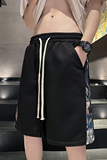 2024夏季五分裤刺绣慵懒宽松简约休闲短裤男拼接运动裤dk022p35，男装休闲裤，星座204-6