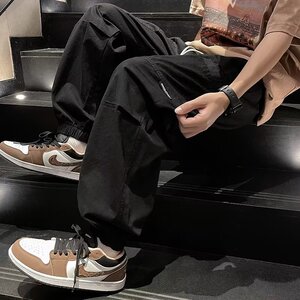 工装裤男秋季薄款美式复古痞帅潮牌束脚裤男休闲裤k9630 p45图片