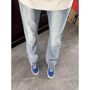 网图春季牛仔裤男韩版潮流休闲百搭宽松直筒裤男nk942 p37