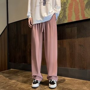 美式复古直筒运动裤男女韩版宽松休闲拖地阔腿裤k941 p30图片