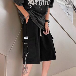 2023夏季日系工装短裤男韩版大口袋宽松休闲5分裤dk02p35