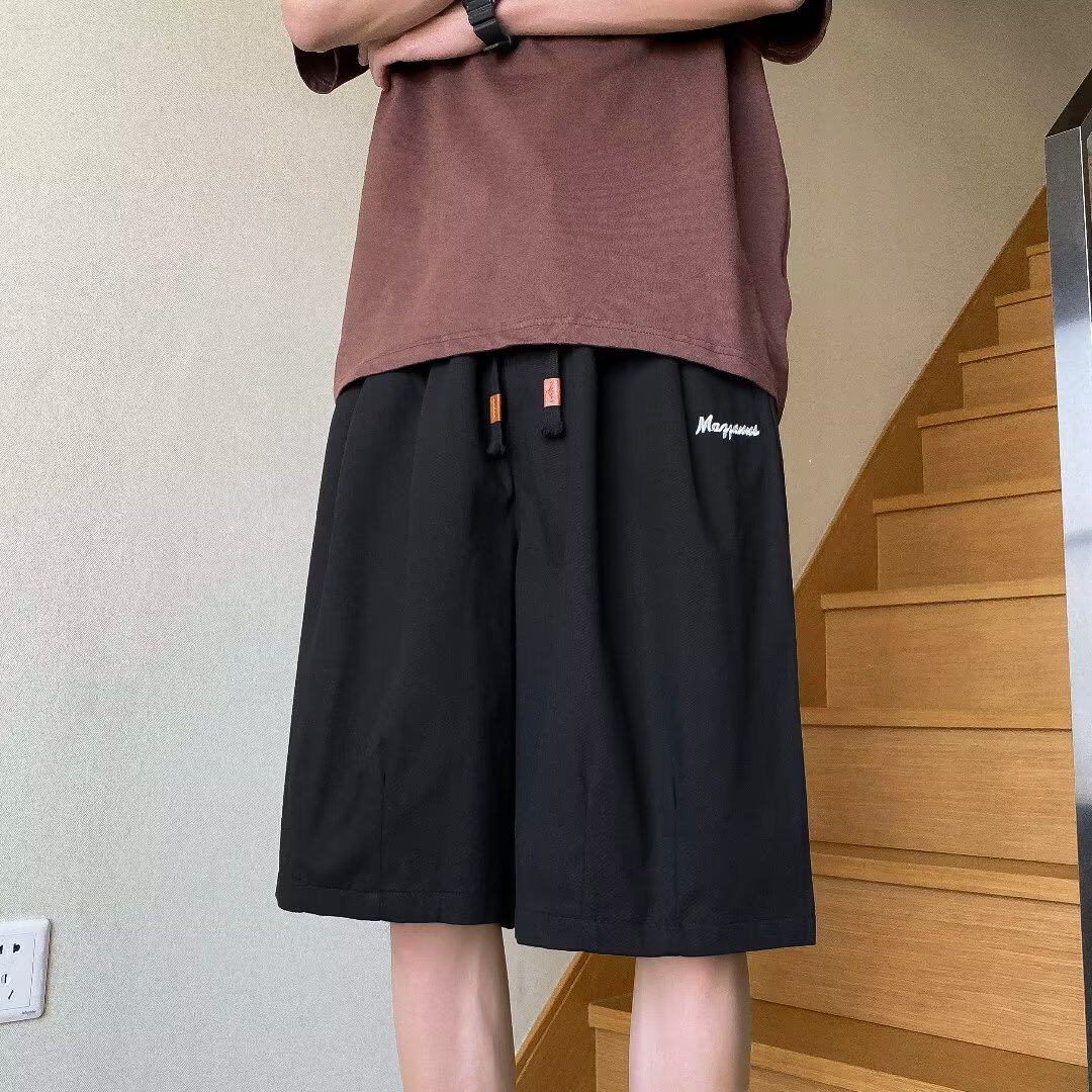 夏季潮流男休闲短裤宽松简约纯色工装裤五分裤潮dk9027 p35图片