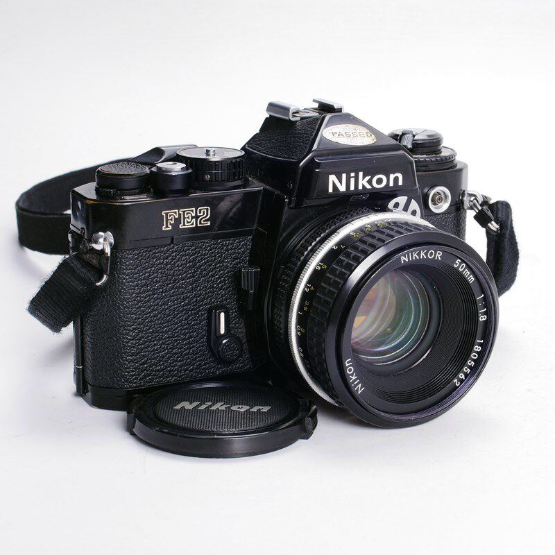 尼康NIKON FE2 50/1.8 高端专业复古胶片相机 全黑 95新 优于FM2
