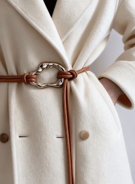 金属细腰带女百搭打结装饰皮带配饰搭配裙子大衣西装外套