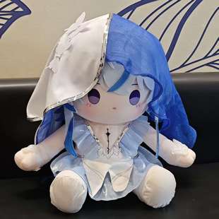 同人周边鸣守岸人潮棉花娃娃礼物坐姿The Shorekeeper抱枕约40cm