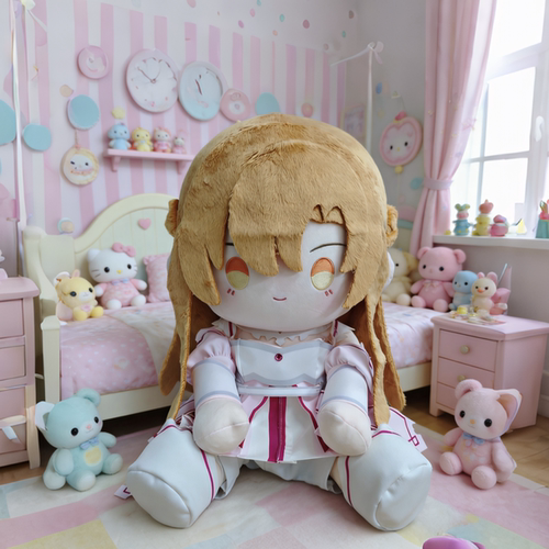 刀剑域同人周边亚丝娜棉花娃娃亚总创世史提西亚生日送人礼物