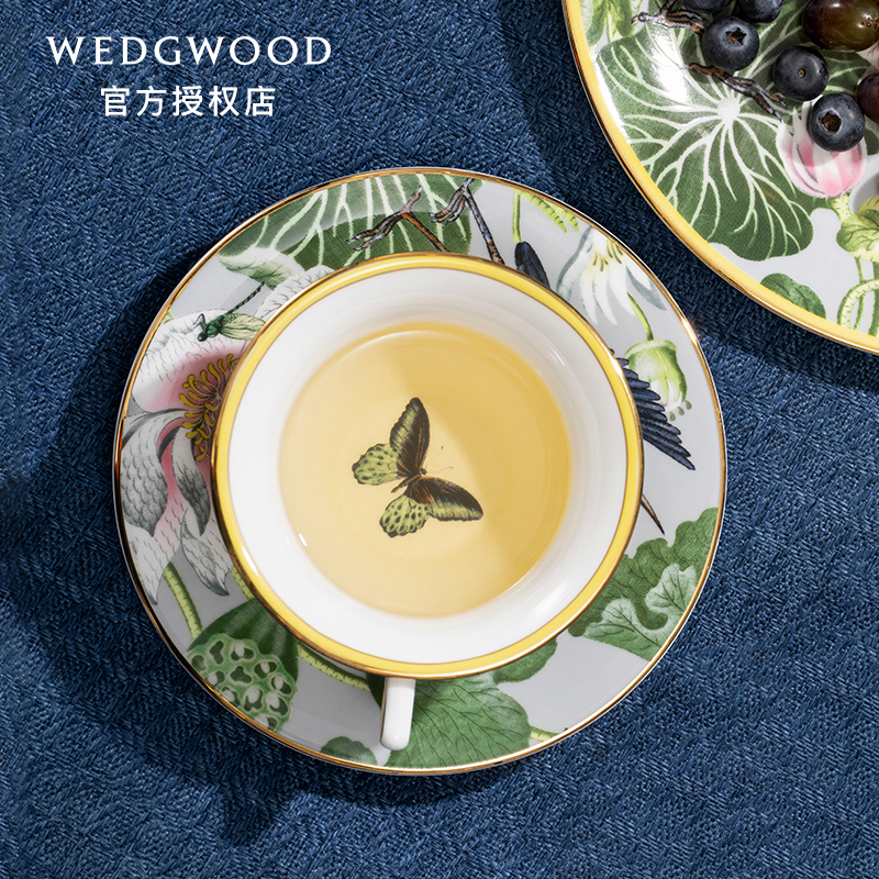 WEDGWOOD漫游美境骨瓷茶杯碟套组