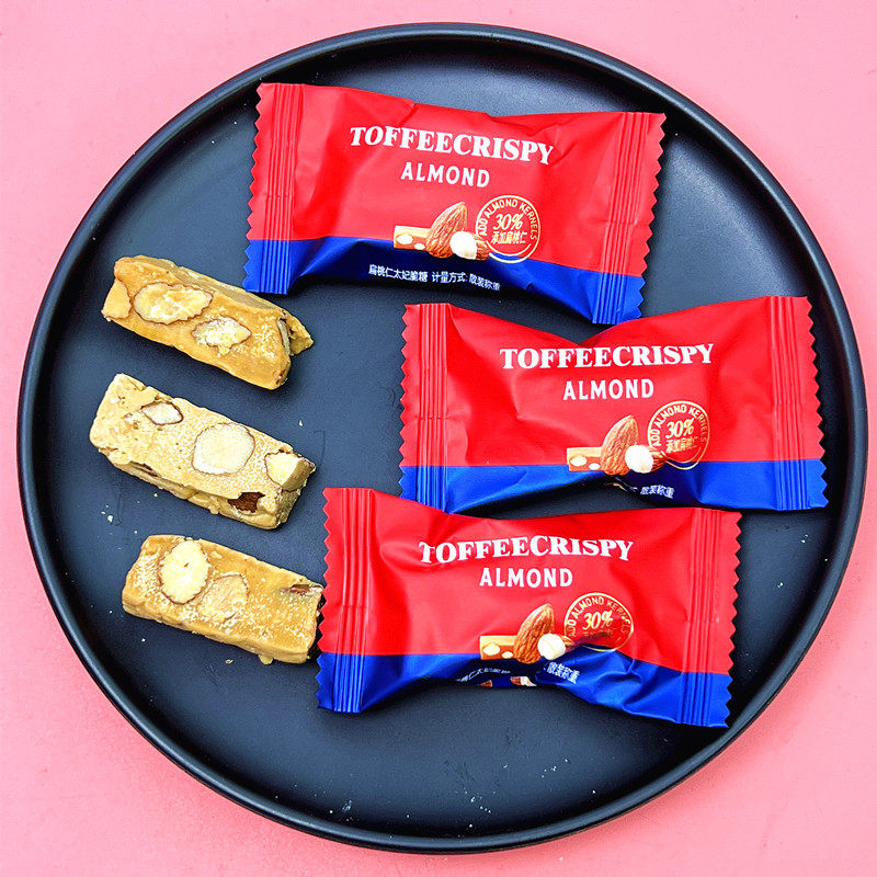 好邻居扁桃仁太妃糖喜糖散装婚糖结婚礼高端糖果网红爆款休闲零食