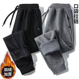 子男士 加厚宽松保暖棉裤 休闲裤 外穿夏 卫裤 加绒运动裤 秋冬款 男冬季