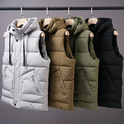 【可脱帽】2025新款羽绒棉马甲男