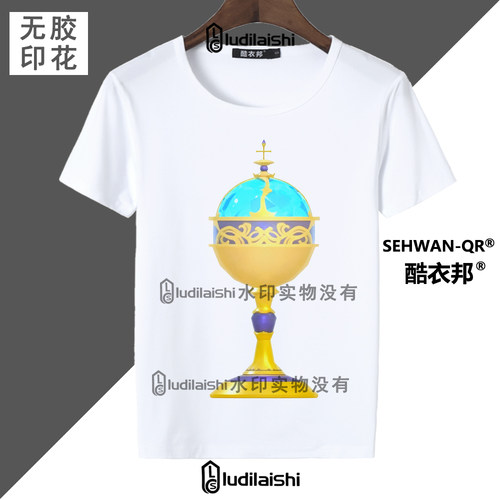 蛋仔派对惊魂寻宝队摸金武器头像男女学生圆领短袖T恤上衣夏季款