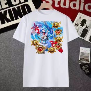 2025权威和平精英战队服cos系列抽象青少年学生夏季王者荣耀t恤