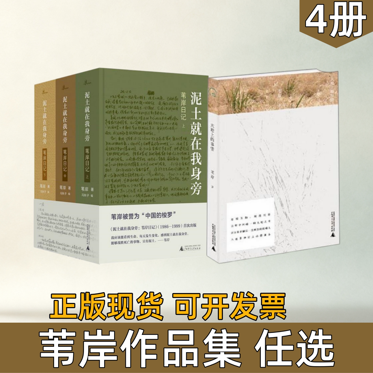 【苇岸作品集 任选】大地上的事情+泥土就在我身旁 苇岸日记 广西师范大学出版社 中国梭罗苇岸散文随笔