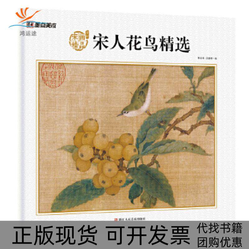 【正版书包邮】墨点美术宋人花鸟精选赏析宋代名家作品国画经典画册花鸟果熟来禽图桑果山鸟图狸猫小影图狸猫图陈运权汪惠君浙江人