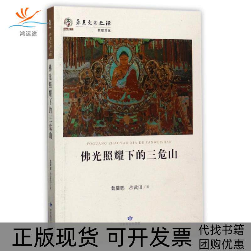 【正版书包邮】光照耀下的三危山华夏文明之源魏健鹏沙武田甘肃教育