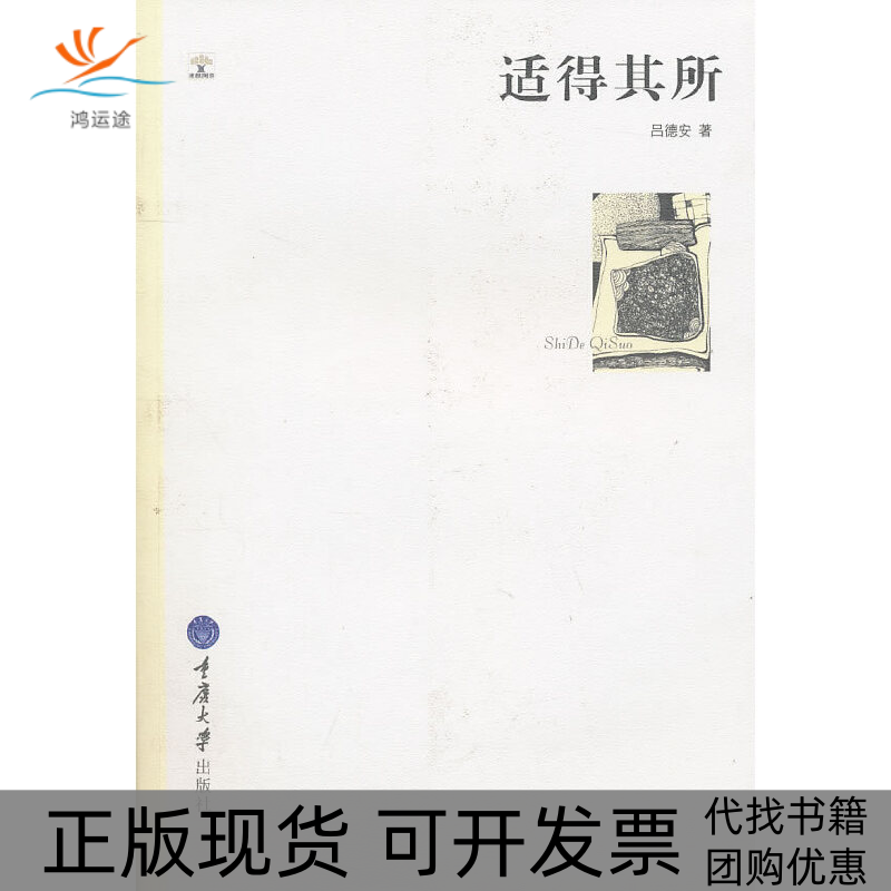 【正版书包邮】适得其所吕德安重庆大学出版社