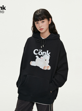 CONKLAB前幅可可起飞小羊连帽卫衣宽松外套潮流春秋季连帽情侣款