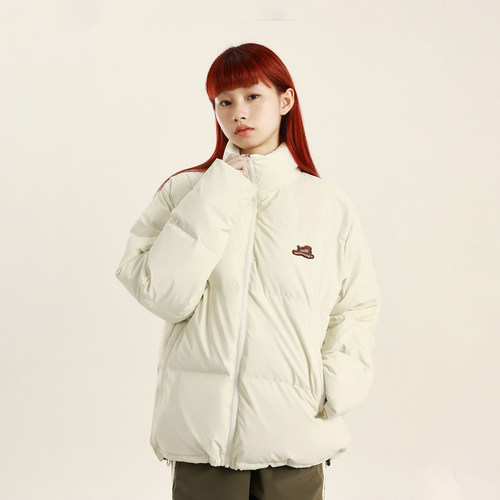 CONKLAB雾面pu皮加厚羽绒服