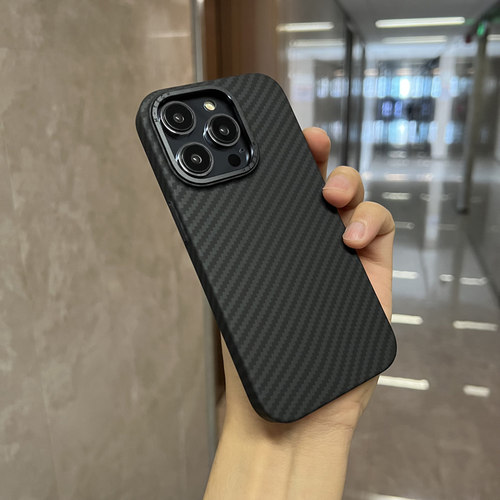 适用苹果手机壳凯夫拉碳纤维纹路
