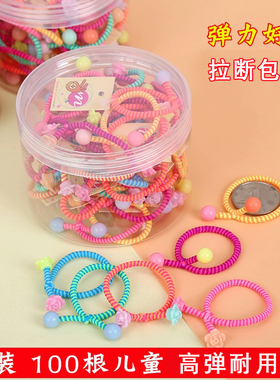 不伤发韩国女儿童发绳不伤发带头饰头绳发饰发圈饰品橡皮筋头花