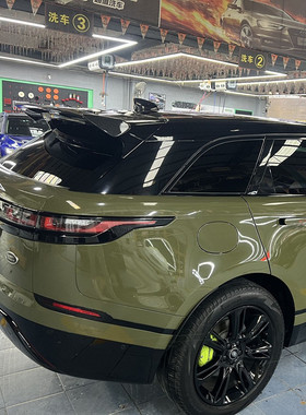 适用于路虎揽胜星脉velar尾翼免打孔顶翼粘胶安装烤漆外观改装